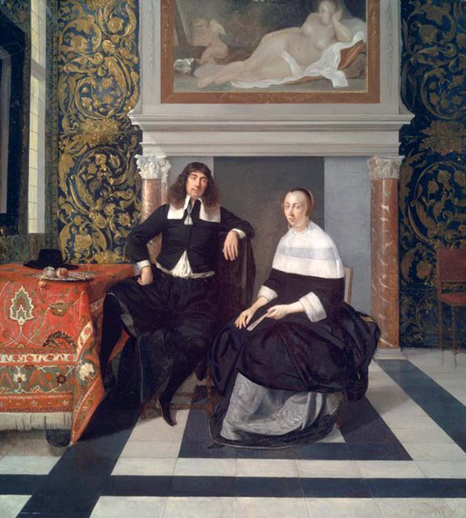 Portrait of a Man and Woman in an Interior